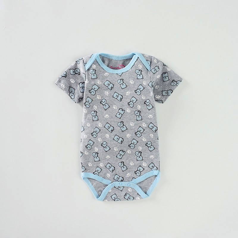6M Short sleeve Baby Boy Cotton onesie romper bodysuit Soft and Breathable Five Beautiful Designs